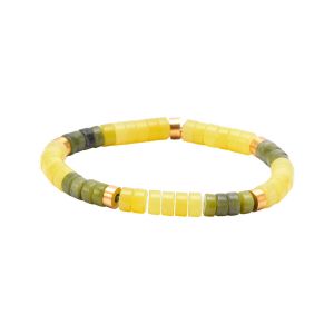 Sixtystones Bracelets Bracelet Perles Heishi En Jaspe Jaune -enfant-12cm