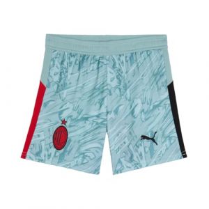 Puma A.C. Milan Short Course Gardien Accueil, Saison 2025/2026, Short de Football, Produit Officiel, Enfant, 8 Ans