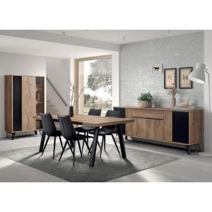Altobuy - carson - Ensemble S&eacute;jour Complet avec Table 230cm Pi&egrave;tement M&eacute;tal a