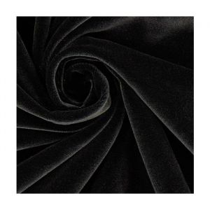 Tissu velours lisse vendu au m&egrave;tre(...) - Noir