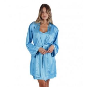 Image de Admas pour femme. Robe de chambre bleue Sweet Dots Admas