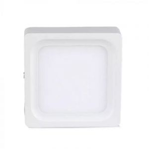 V-TAC 4808 VT-1415SQ Panneau LED en verre Montage en saillie Format carré lumière blanche chaude 3000 Kelvin 1350 Lumen Angle de diffusion 120° Dimensions extérieures : 175 x 175 mm épaisseur 35 mm avec bloc d'alimentation Non variable 15 W