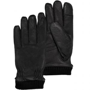 Isotoner Gants tatciles, en cuir de chèvre, doublés imitation micro- imitation fourrure