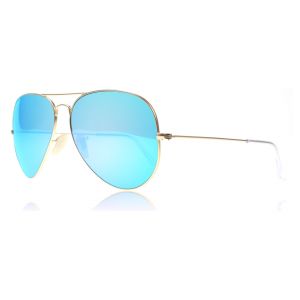 Ray-Ban Lunettes De Soleil Aviatdorées Flash Lenses En Dorées - Rb3025dorées Unisexe