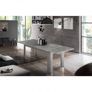 Image de Alter Table de salle à manger extensible, Made in Italy, Table moderne avec rallonges, Console extensible, 140 / 190x90h75 cm, couleur Gris cendré - Dmora