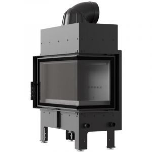 Azura home design Insert cheminée FLOKI 10Kw vitre à droite