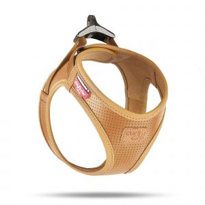 Curli Harnais pour chien en cuir Apple