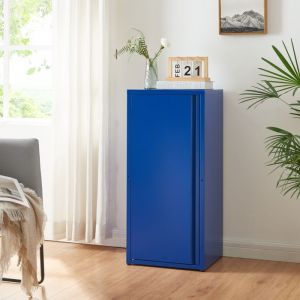 [en.casa] - Armoire m&eacute;tallique Burl&ouml;v acier 88 x 40 x 35 cm bleu
