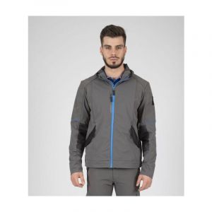 North Ways Blouson à capuche multipoche GARCIA - NORTHWAYS - renforts Oxford 600D - 250 g/m² - gris/bleu