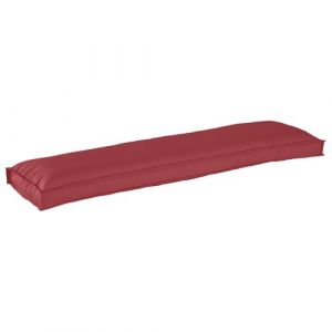 VidaXL Coussin de palette pour banc Rouge vin 150x40x8 cm en tissu Oxford