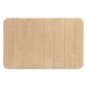 Wenko Tapis de bain Memory Foam Stripes, sable, 50 x 80 cm