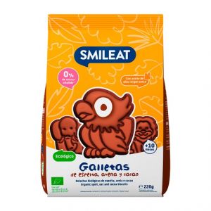 Smileat Galletas Ecológicas de Espelta Avena y Cacao 220g
