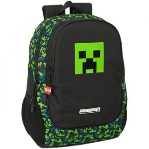 Safta MINECRAFT TNT - Sac à dos scolaire pour enfants, idéal pour les enfants de différents âges, confortable et polyvalent, qualité et résistance, 32 x 16 x 44 cm, multicolore, M, Décontracté