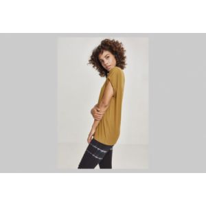 Urban classics Ladies Extended Shoulder Tee T-Shirt, Marron (Nut 01453), Unique (Taille Fabricant: XXXX-Large) Femme