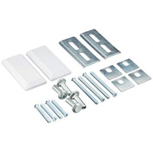 Abus 10660 Kit de fixation pour barre de s&eacute;curit&eacute; pour porte PA1018 Blanc