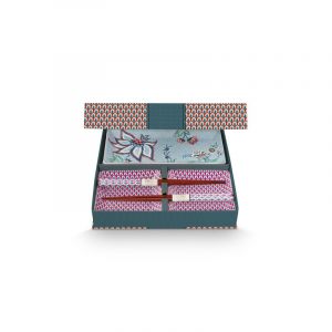Pip studio Oriental Flower Festival Geschenkset quadratisch Geschirr 6 ct (99.99 € / 1 ct)