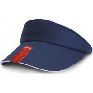 Result Visière à rebord en contraste - Adulte unisexe (Taille unique) (Bleu marine/Blanc) - UTPC2301