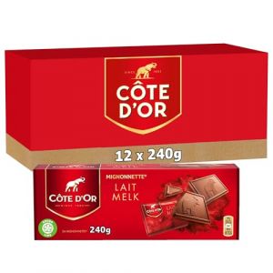 Côte d'Or Cote DOr - 12 boîtes de 24 mignonnettes de chocolat au lait - (12x240g)