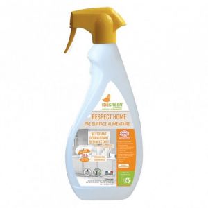 D&eacute;tergent d&eacute;sinfectant alimentaire Ecocert - Pr&ecirc;t &agrave; l'emploi - RESPECT'HOME CUISINE - Spray 750ml -