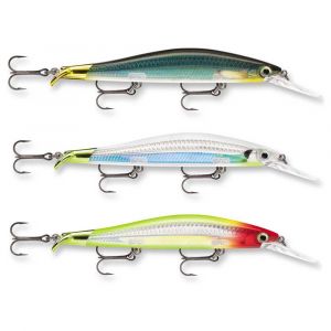 Rapala Leurre de Pêche RipStop Deep - Matériel de Pêche pour Profondeurs avec 2 Bavettes - Leurre Pêche d'Eau Douce - Profondeur de Nage 2.4-2.9m - 12cm / 15g - Fabriqué en Estonie - Silver
