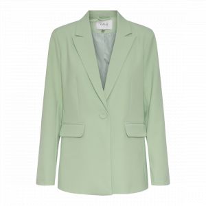 Image de Blazer regular fit boutonné vert Noor