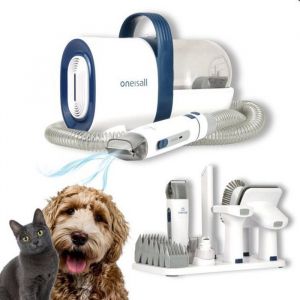 Oneisall LM2 Kit de toilettage pour chien avec aspiration