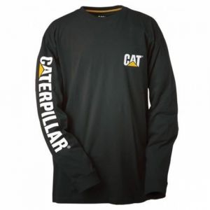 Image de Caterpillar Tee-shirt manches longues BANNIÈRE noir (s) - Taille : S