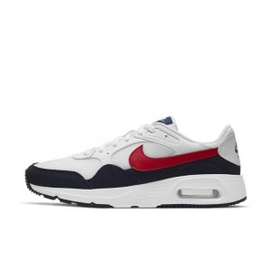 Nike Air Max SC, Basket Homme, White/University Red-Obsidian, 39 EU