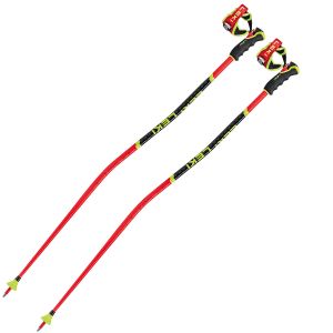 Leki WCR GS 3D - Btons ski Bright Red Black Neon Yellow 120 cm