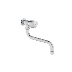 Roca A5A878EC00 Robinet Mural pour évier/buanderie, Collection Brava, Bec inférieur, chromé