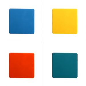 Image de Table passion Set de 6 sous verre arc en ciel 11cm (1