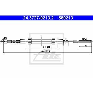 ATE Câble de frein à main BMW Série 3 (00324.3727-0213.2)