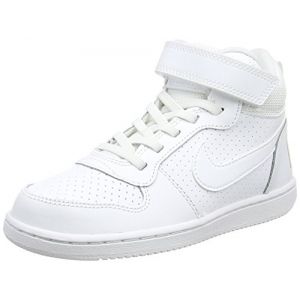 Nike Court Borough Mid (PSV), Chaussures de Basketball garçon, Blanc White 100, 30.5 EU