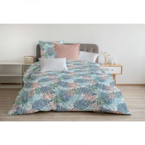 Parure de couette 100% coton Rose 220x240 cm