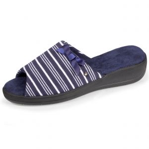 Isotoner Chaussons Mules ouvertes à talon 4,5 cm ultra confort