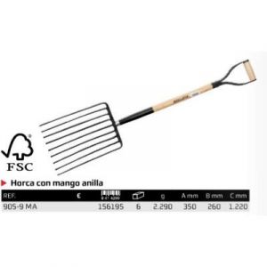 Bellota 905-9 MA Fourche &agrave; foin et fumier 6dents