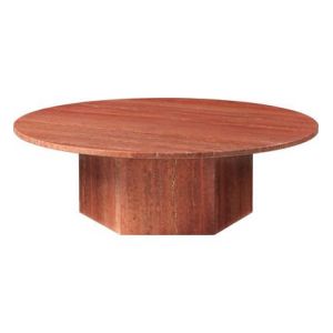 Gubi Table basse Epic - Ø110 cm - rouge vif