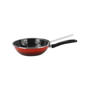 Image de Magefesa Friteuse 45 x 27 x 7 cm acier rouge/noir 2 pièces