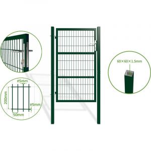 Casanoov - Portillon grillagé 1m razo 100x160cm vert