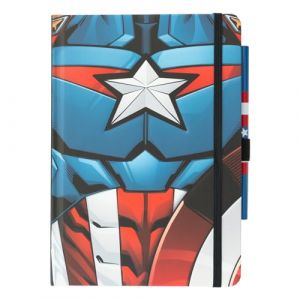 Grupo erik Carnet A5 premium avec stylo Marvel Captain America - Uniforme