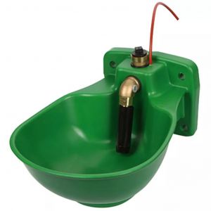 Kerbl Abreuvoir chauffant en plastique avec vanne HP20 avec chauffage auxiliaire du tuyau - 73W - 24V