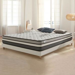Cosmos Matelas Ressorts Ensachés 180x200 - Épais 24 cm - Équilibré