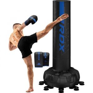 Image de Sac de frappe autoportant RDX Kara 6 pieds XXL - Bleu - Boxe - Kick-boxing