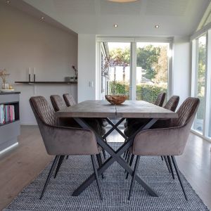 M&S Table à manger 200 cm en chêne huilé marron - AUKLET