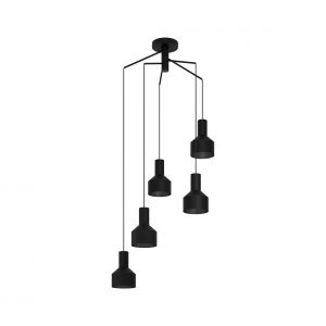 Eglo Suspension Casibare noir 5xE27 40W