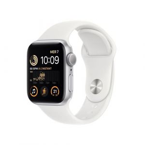 Image de Apple Montre connectée WATCH SE 40MM Alu Argent/Blanc