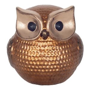 Signes Grimalt Figurine d&eacute;corative de hibou en r&eacute;sine, accessoire de style naturel pour la maison, cadeau parfait pour les amoureux de la nature