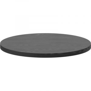 Art&ugrave; - Plateau rond en bois stratifi&eacute; &oslash; 120 cm, couleur noir