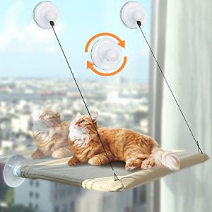 DIDUDE Hamac Chat,Fenêtre de Lit de Chat,Hamac pour Chat Mural Grande Étagère pour Chat,Fauteuil Inclinable Hamac de Fenêtre pour Ch
