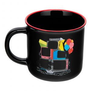 Paladone Pennywise Tasse à changement de chaleur d'écran TV 350 ml sous licence officielle IT The Movie Tasse à café en céramique pour thé et chocolat chaud, cadeau pour les fans de films d'horreur